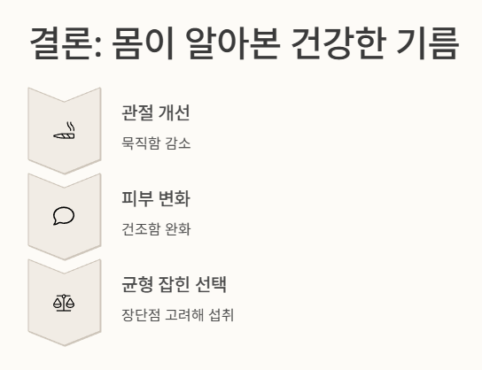 결론: 몸이 먼저 알아본 건강한 기름&amp;#44; 대마종자유