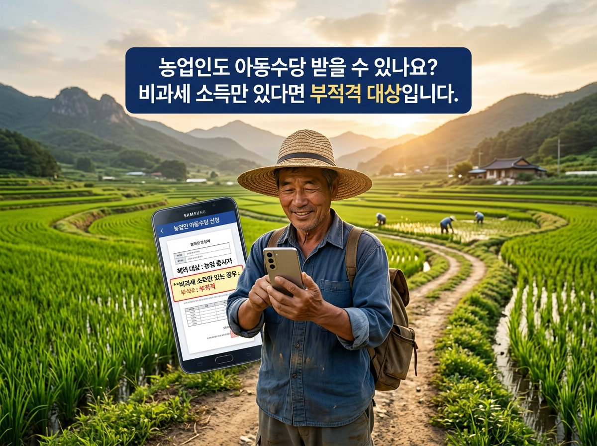 농업인 자녀장려금 농업 비과세 소득 신청 조건 2026