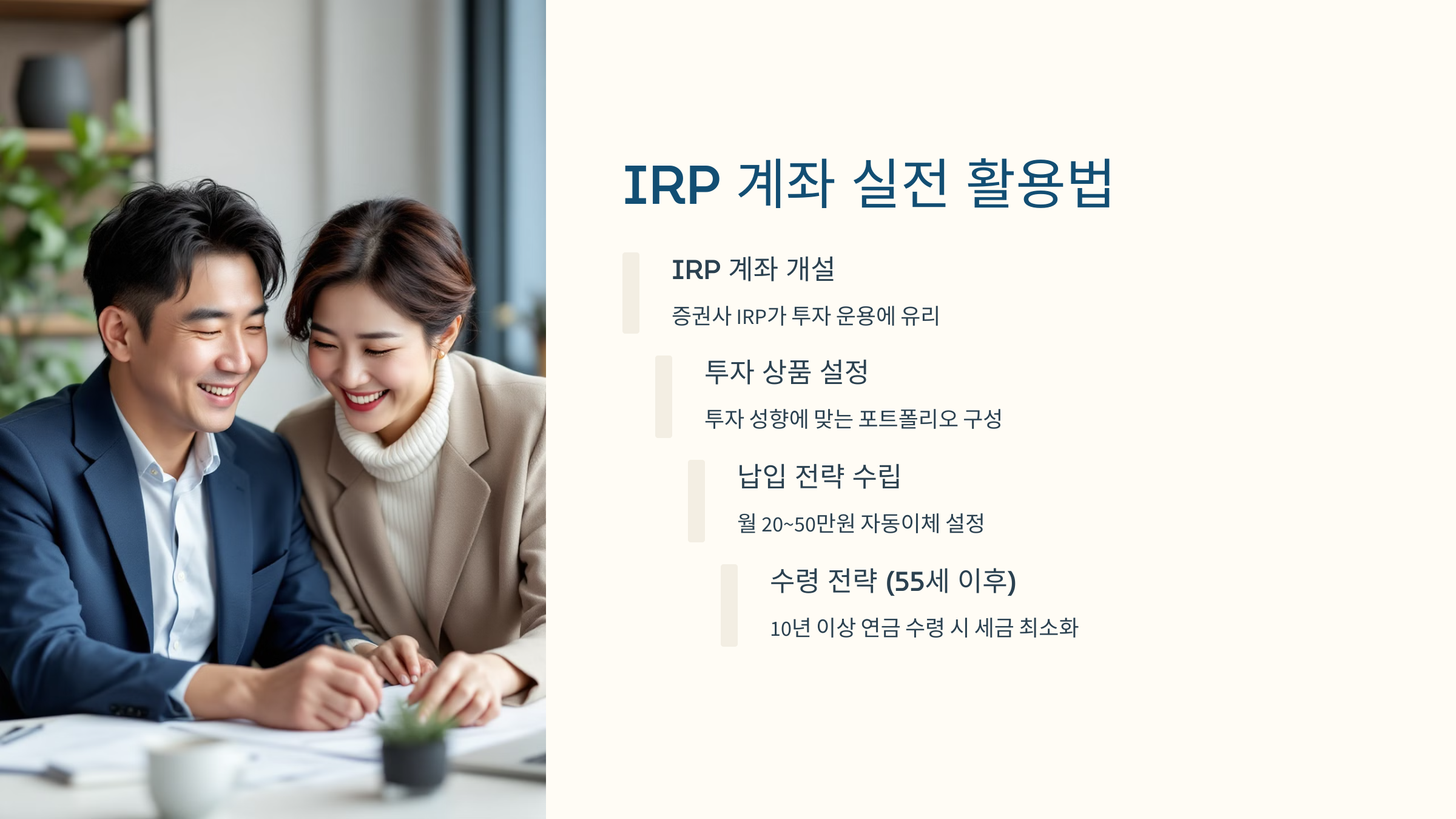 IRP 계좌 전략 설명 이미지