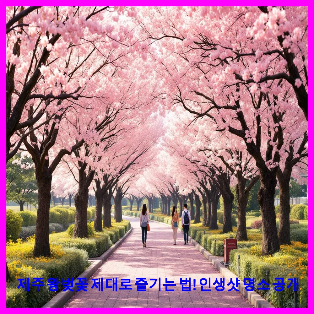제주 왕벚꽃 제대로 즐기는 법