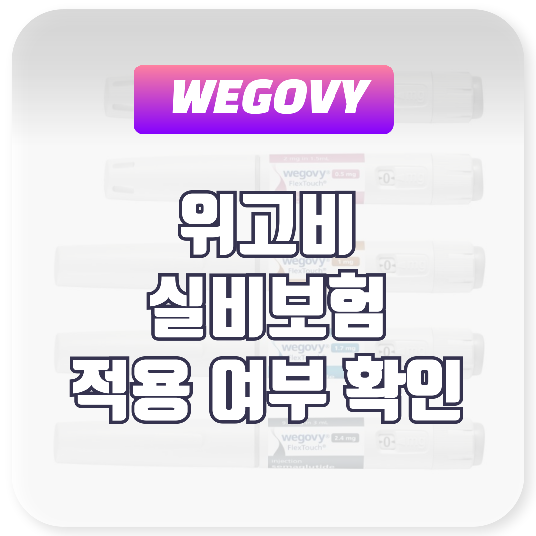 위고비 실비보험 적용 여부 확인하기