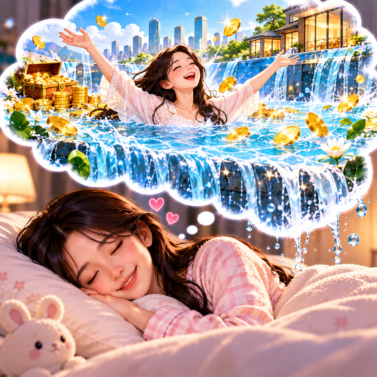 물이 가득 차 넘치는 꿈