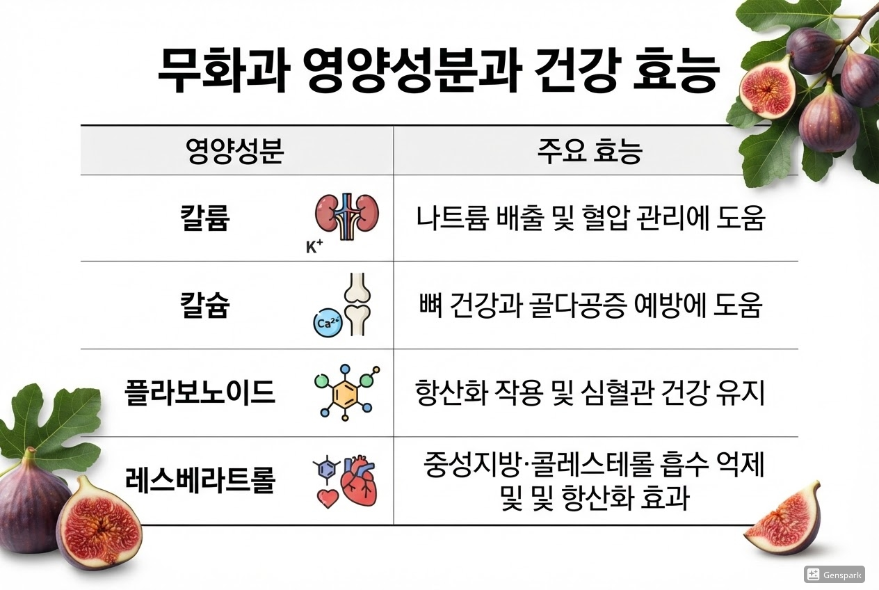 무화과 영양성분과 건강 효능
