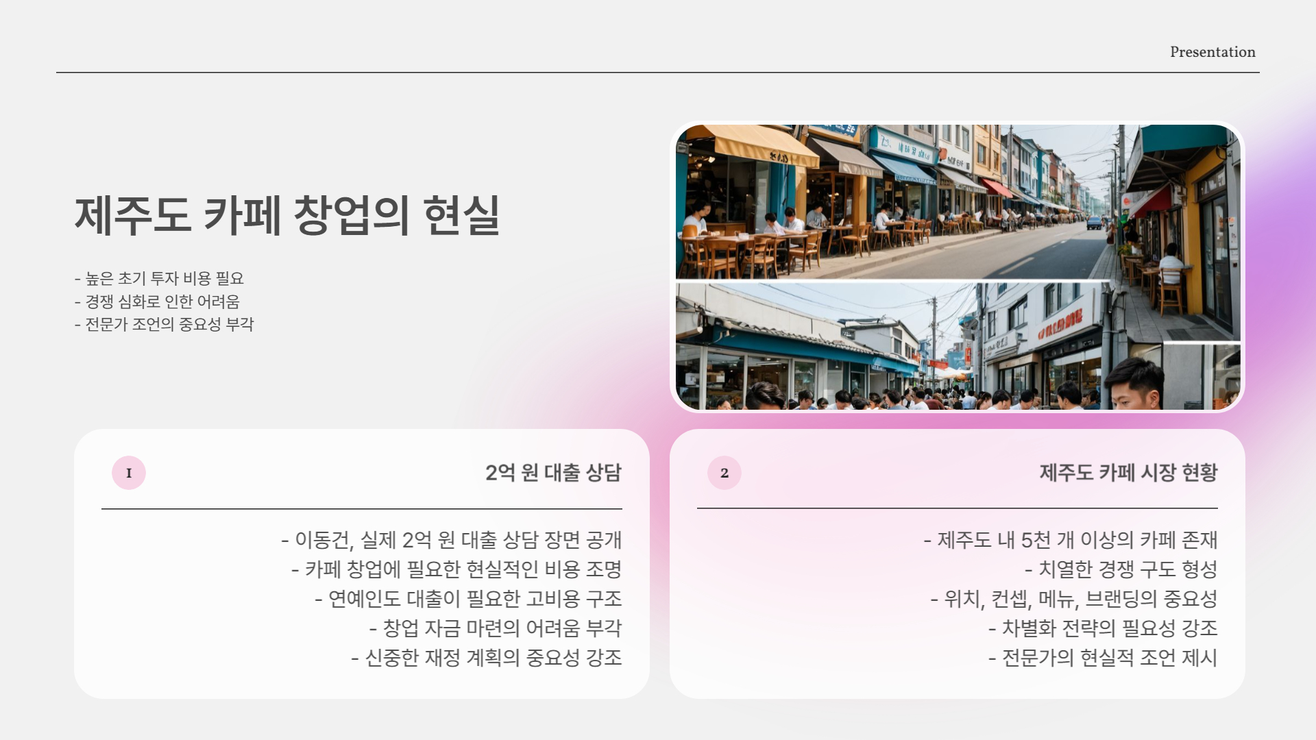 창업 비용이 무려 2억? 현실적인 고민까지
