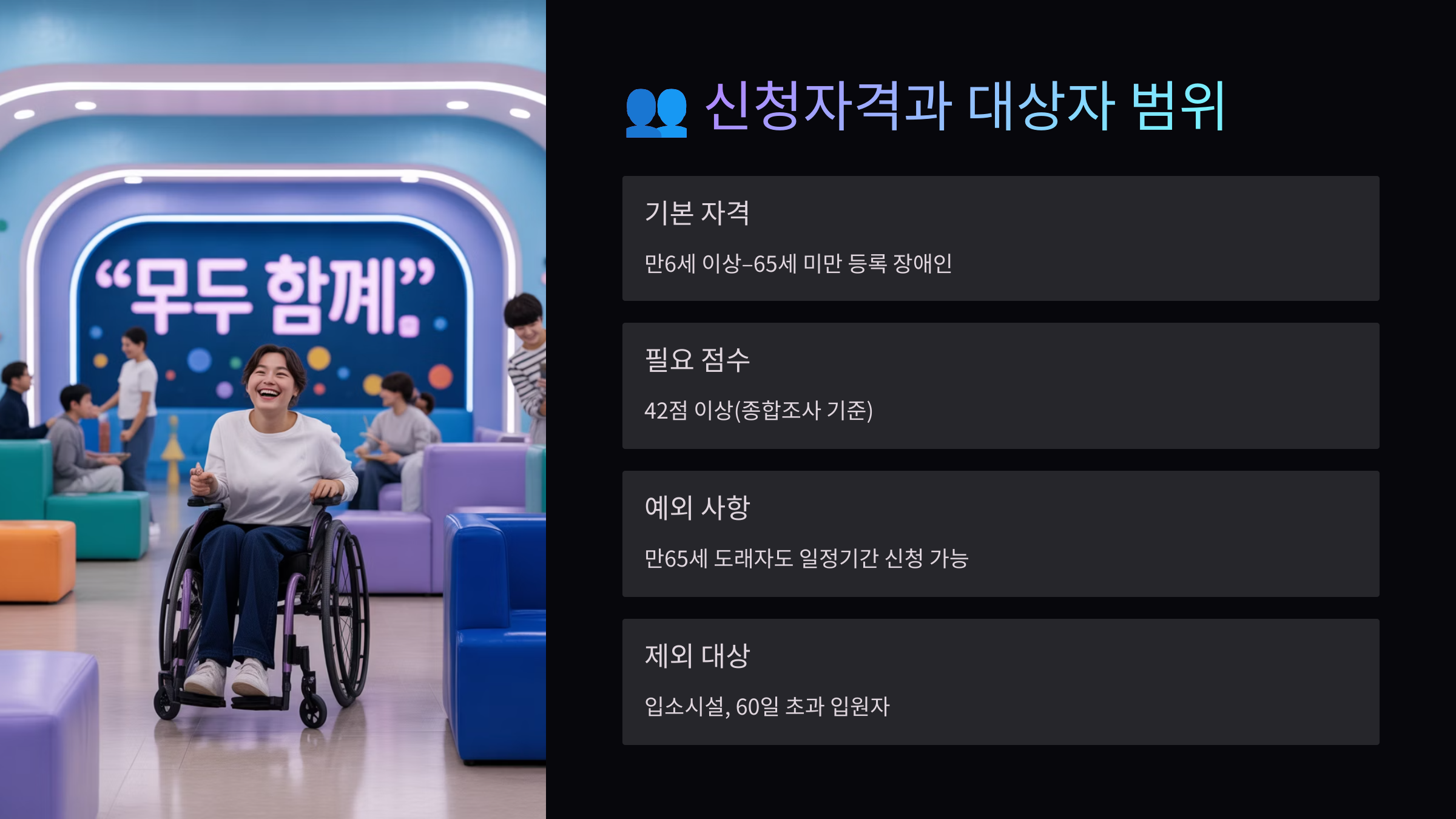만 6세 이상부터 65세 미만의 대한민국 국적