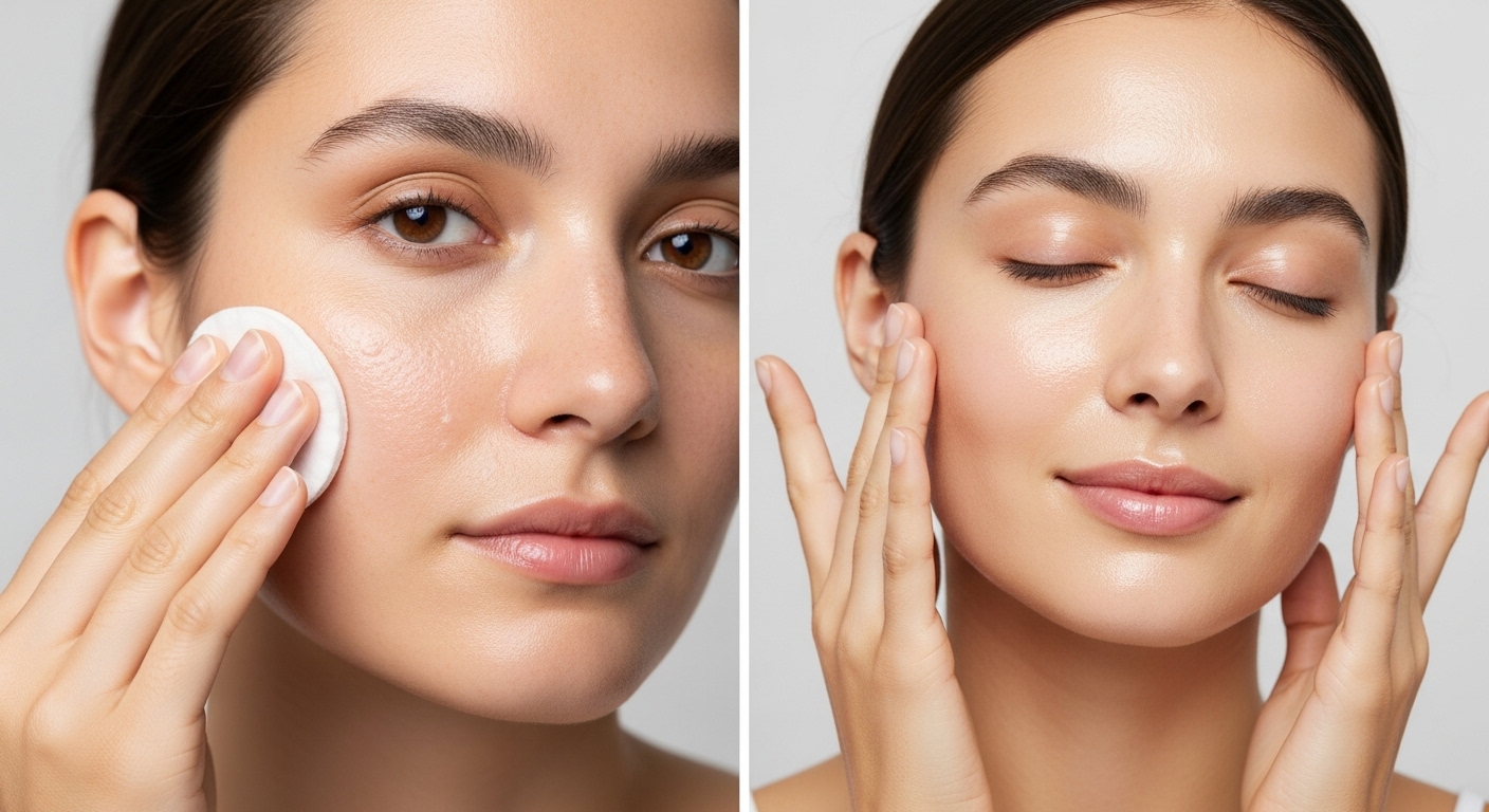 토너 닦아내기 vs 흡수시키기