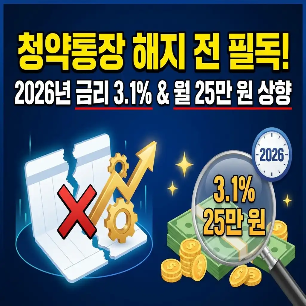 청약통장 해지 전 필독