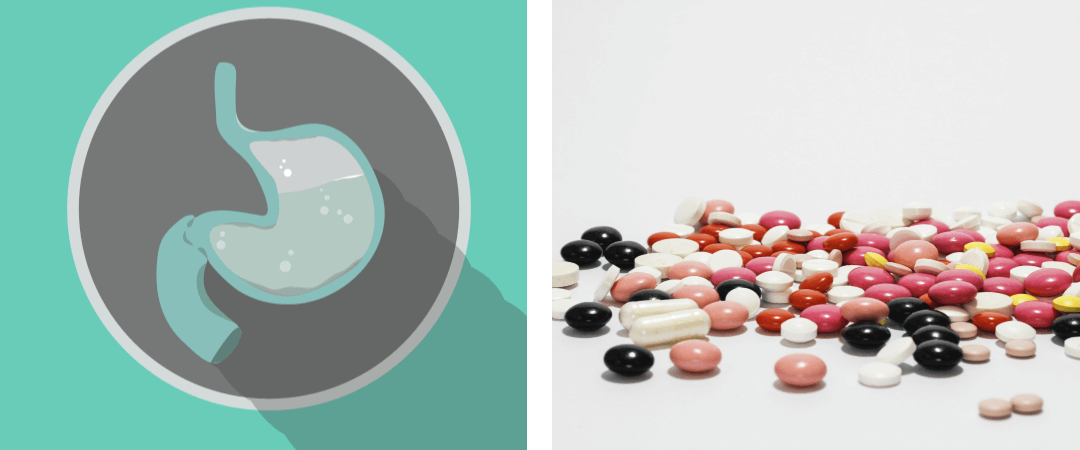 위장 사진&#44; 알약들 사진