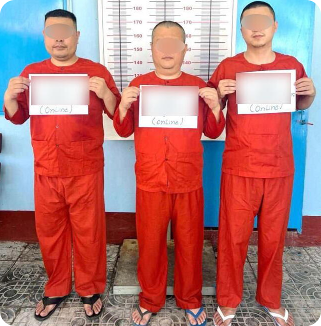 캄보디아 깜폿지방검찰청이 살인과 사기 혐의로 구속기소한 중국인 3명(AKP통신 홈페이지 캡처). 연합뉴스