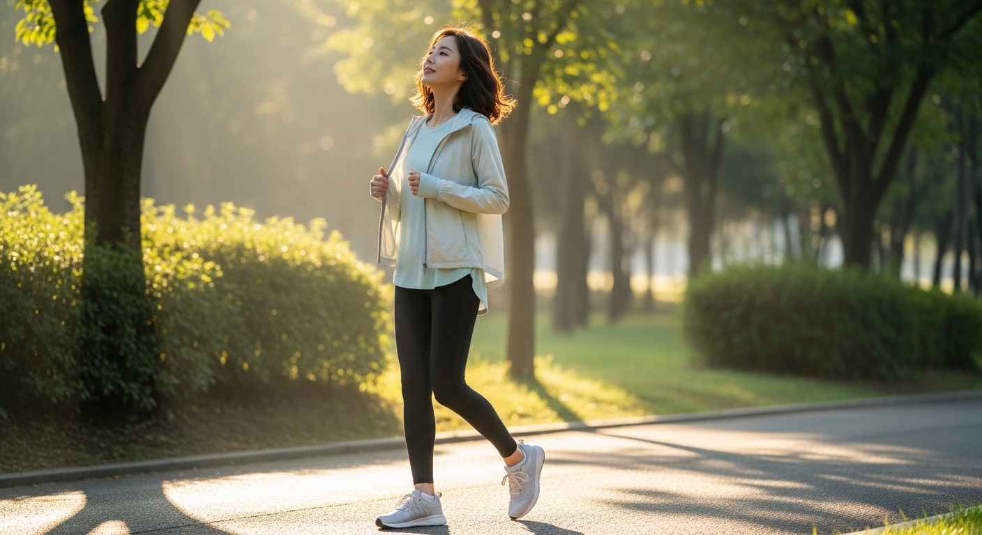 조깅하고 있는 여성
