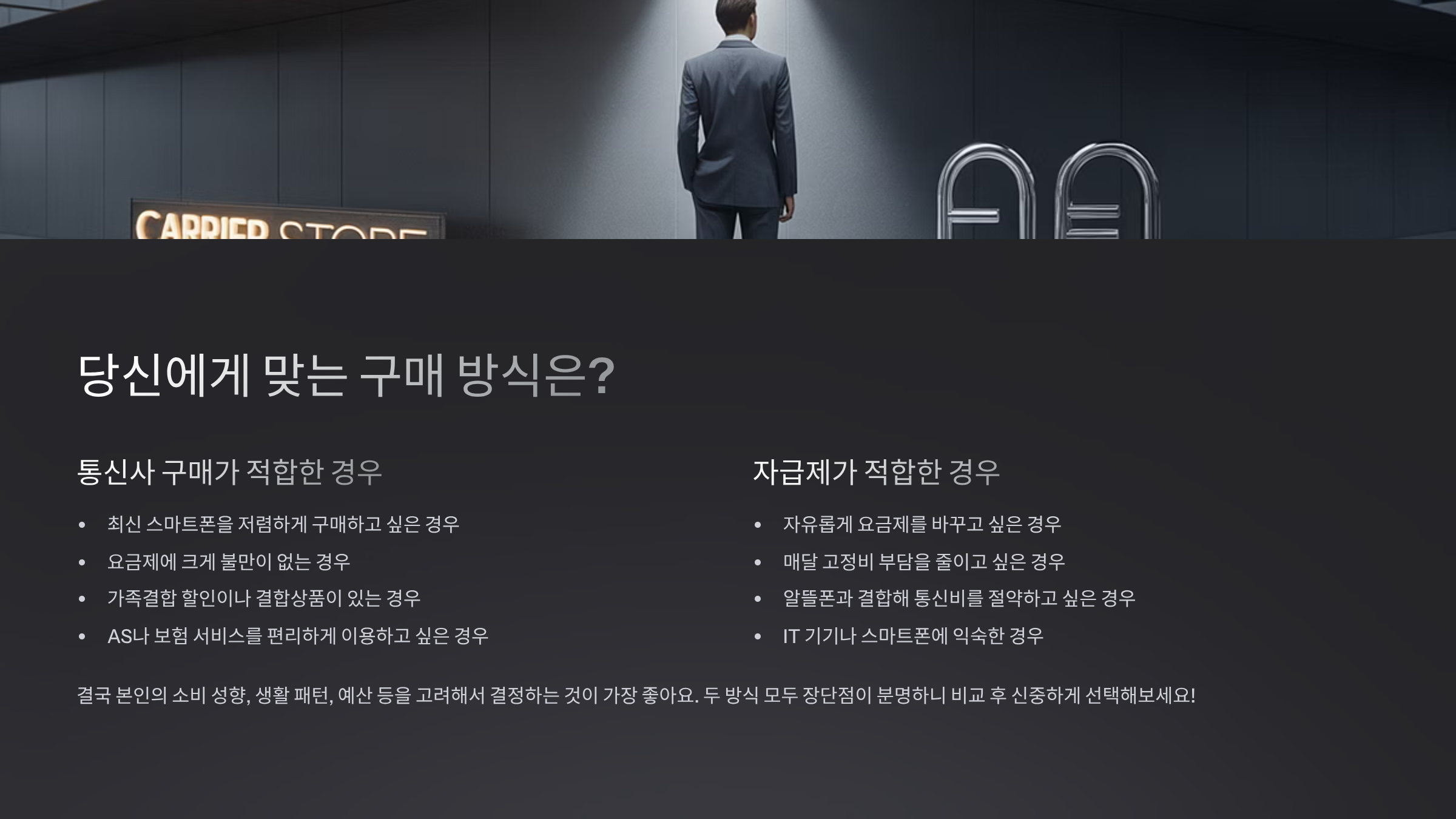 당신에게 맞는 구매 방식은?