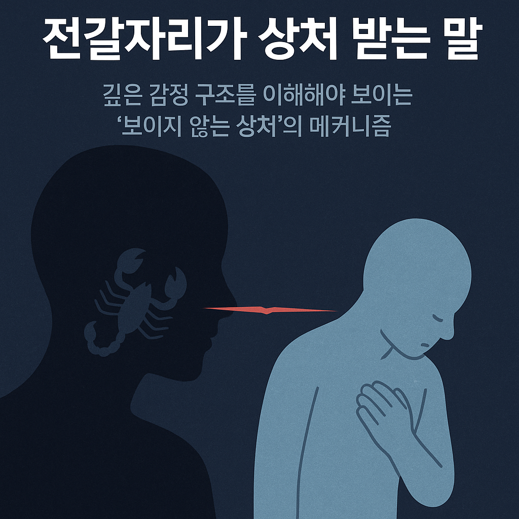 전갈자리가 상처 받는 말 &mdash; 깊은 감정 구조를 이해해야 보이는 &lsquo;보이지 않는 상처&rsquo;의 메커니즘