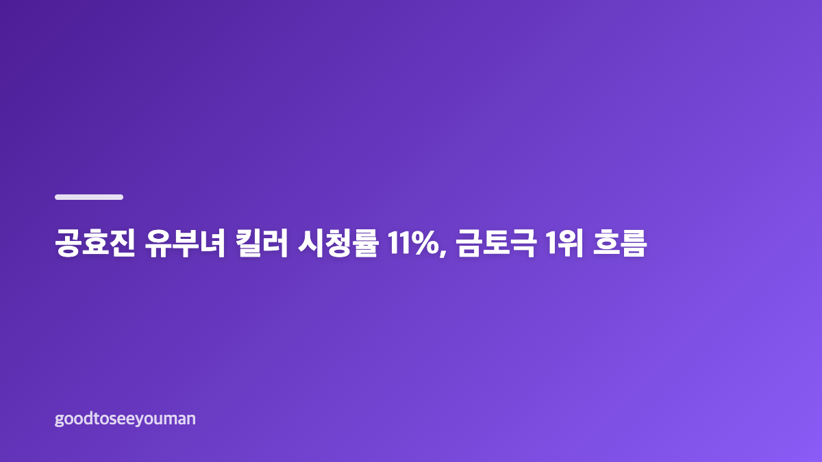 공효진 유부녀 킬러 취중 액션, 유보나 킬러 본능 폭발