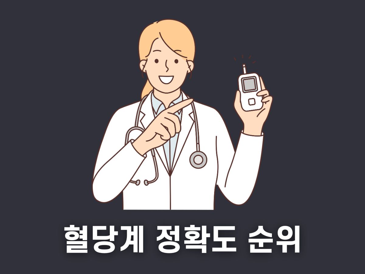 정확한 혈당 체크기 추천