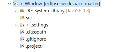 Package Explorer에 생성된 프로젝트