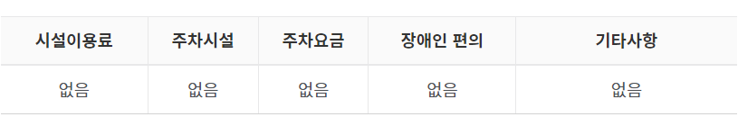 강문 해수욕장 시설이용