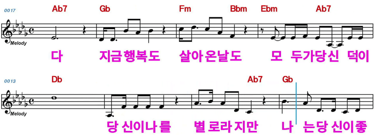 배일호 나는 당신이 좋다 악보