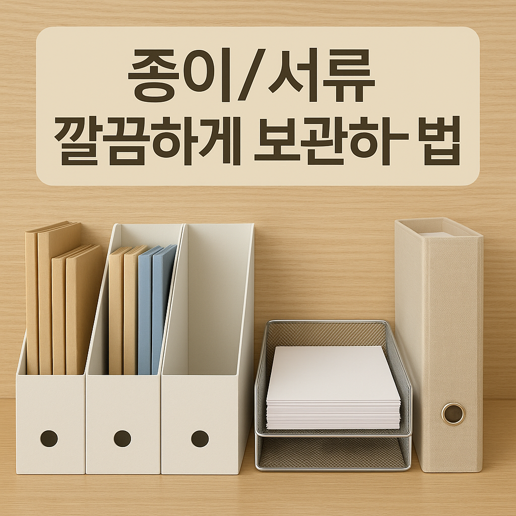 종이/서류 깔끔하게 보관하는 법