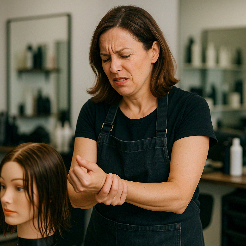 미용사가 겪기 쉬운 손목터널증후군 초기 신호