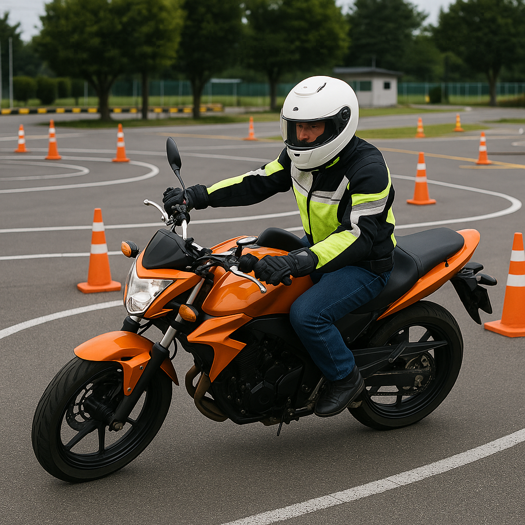 오토바이를 타고 있는 라이더