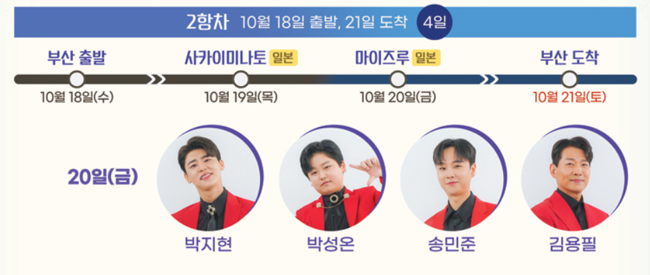 미스터트롯 출연진과 함께하는 환상의 크루즈 여행