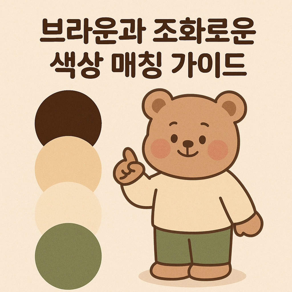 브라운과 조화로운 색상 매칭 가이드