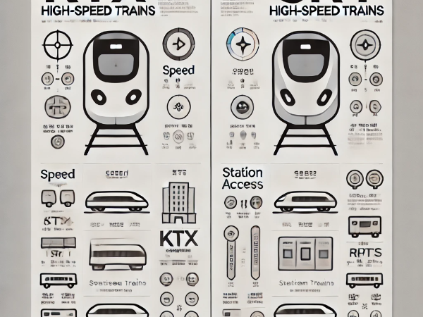 KTX와SRT 차이점 비교 이미지