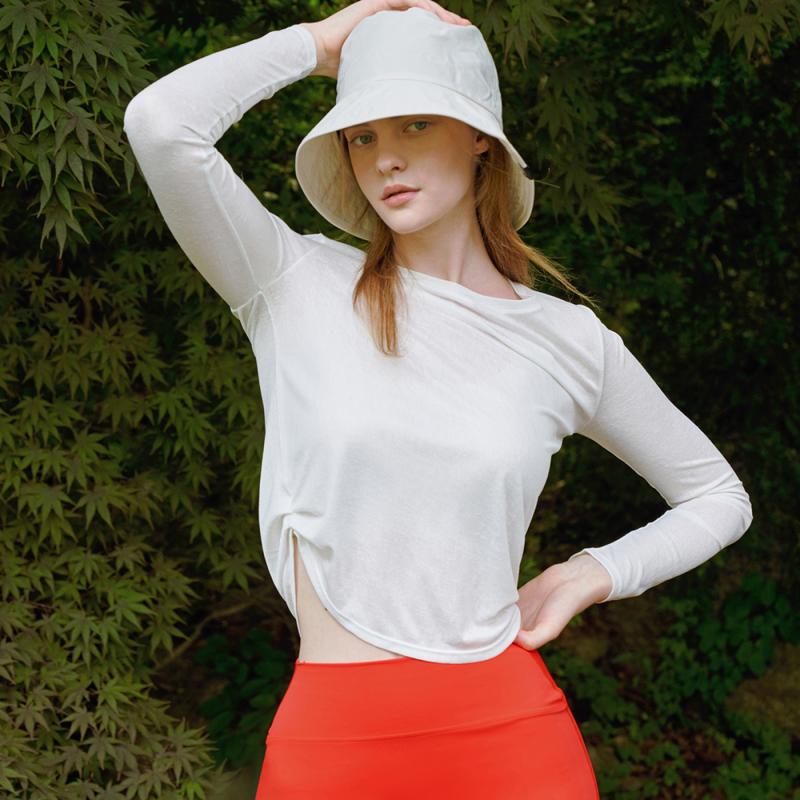 얼데이 써니데이즈 셔링 루즈핏 롱 슬리브