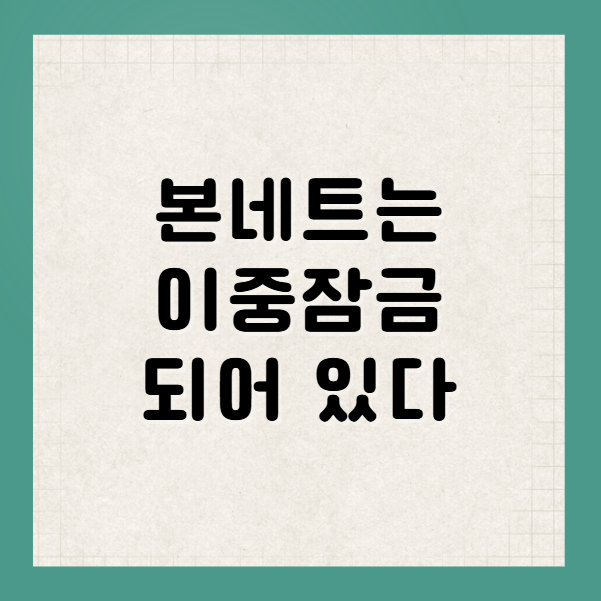 본네트 이중잠금