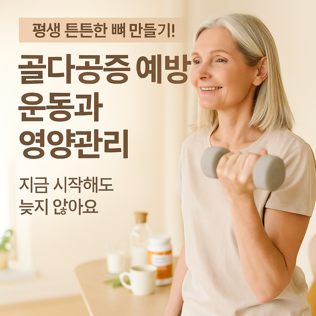 [4편] 골다공증 예방을 위한 운동과 영양관리 💪