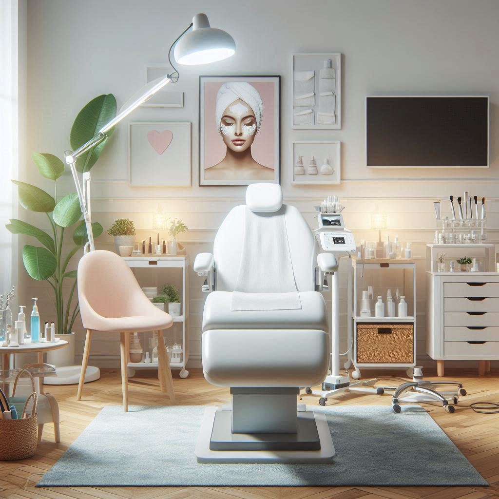 피부,체형관리 샵 배경