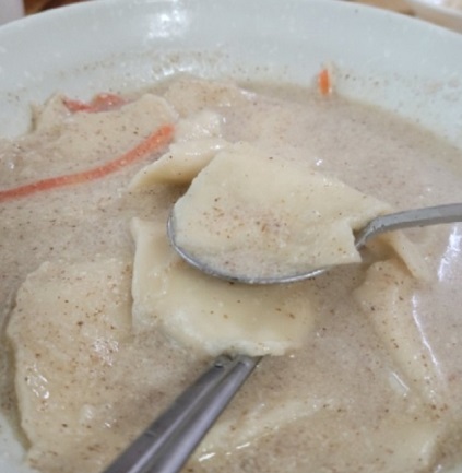 고흥들깨수제비