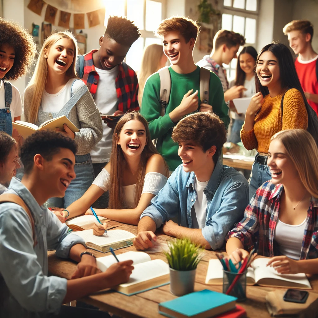 청소년 학생들 사진