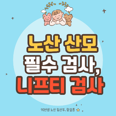 90년생, 노산 산모라면 필수 검사! 니프티(NIPT) 검사