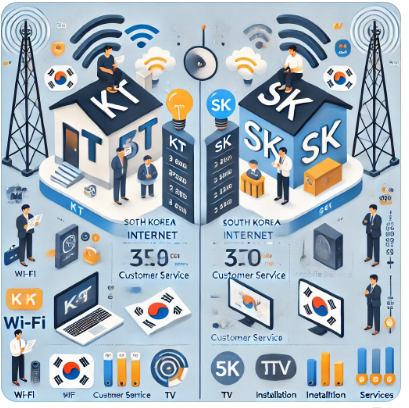KT vs SK, 인터넷 가입 사진