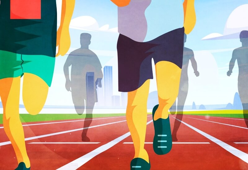 도심에서-운동하는-사람들