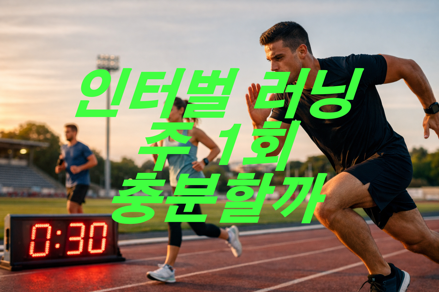 인터벌 러닝 주 1회 충분할까?