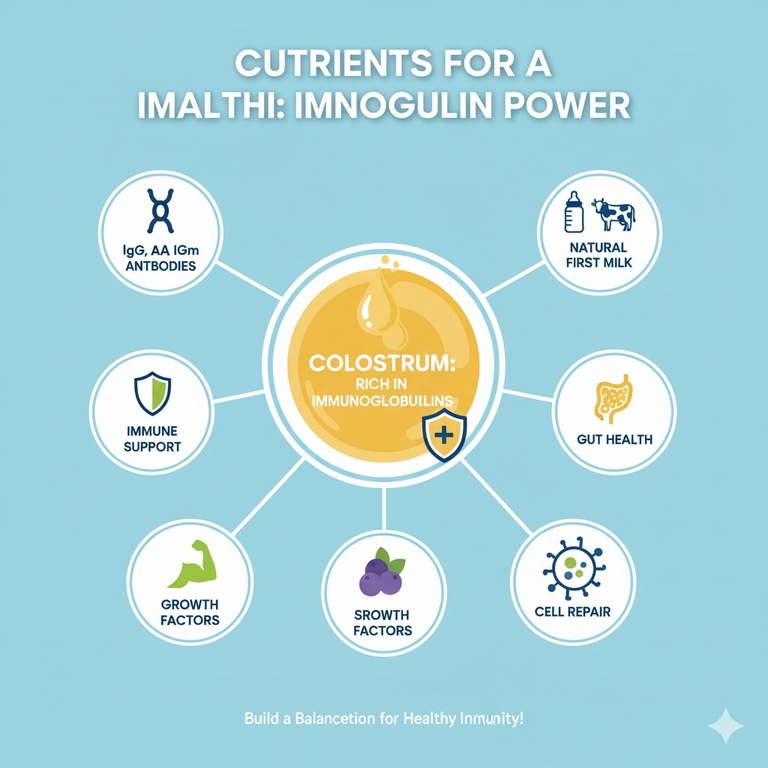 풍부한 면역 글로불린을 함유한 초유