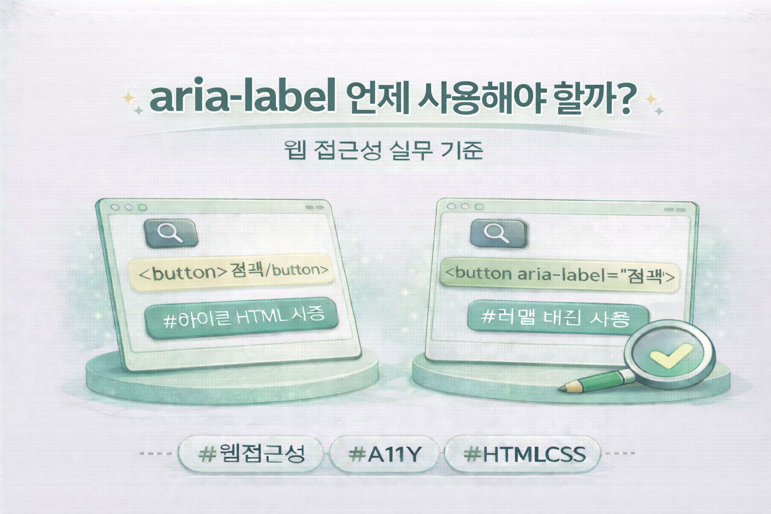 aria-label 언제 사용해야 할까