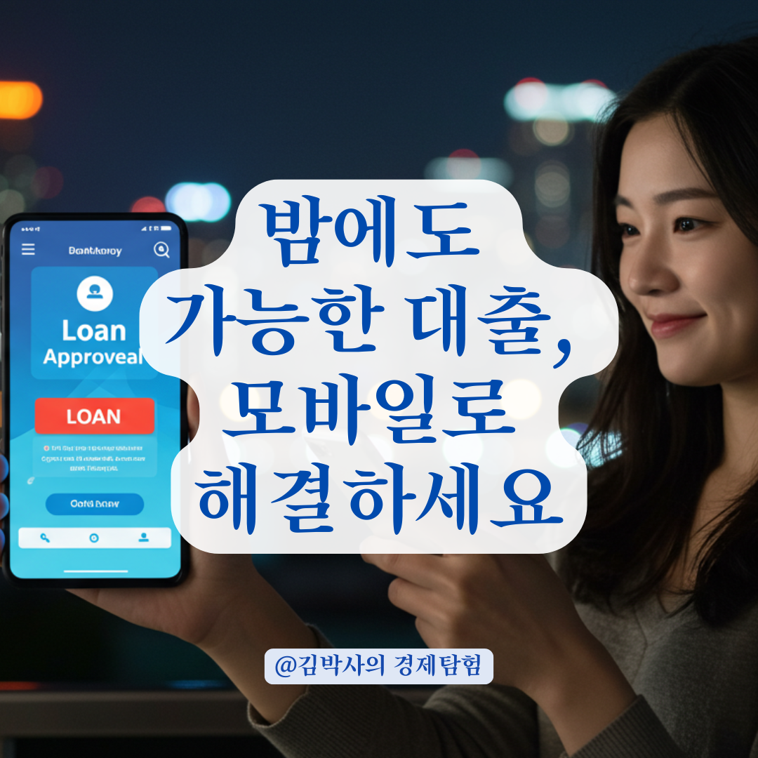 은행 문 닫은 밤에도 가능한 모바일 대출 이렇게 찾으세요