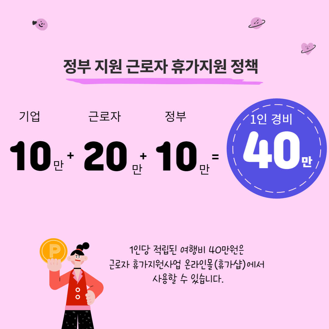 정부 휴가비 20만원 받는 방법