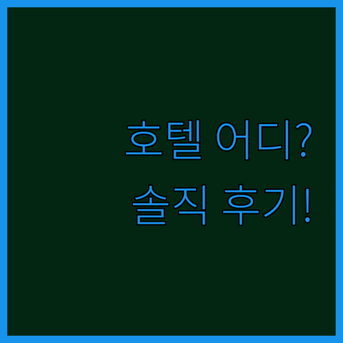 솔직 후기! 바르샤바 호텔 어디가 좋..