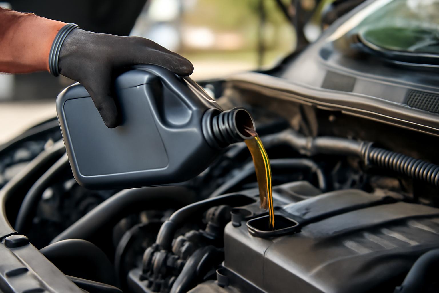 엔진오일 통 교체