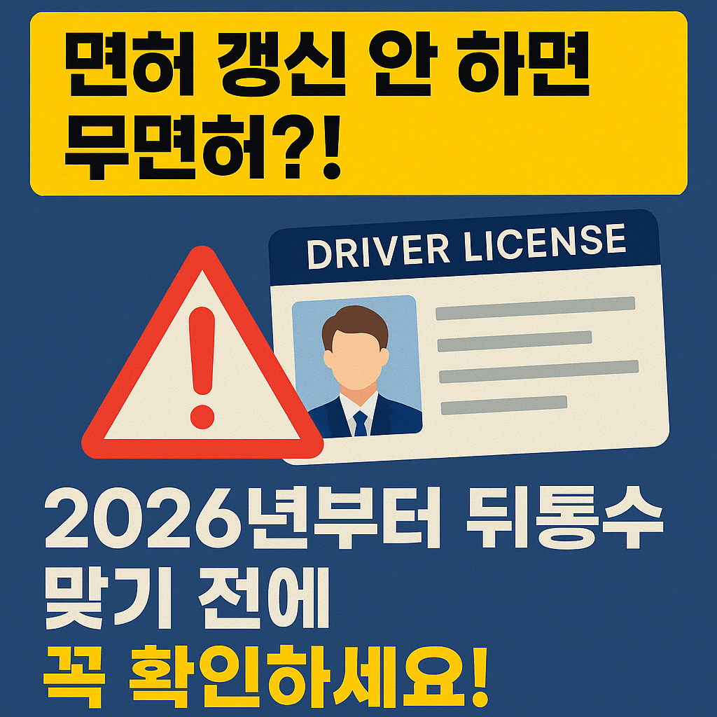 면허 갱신 안 하면 무면허