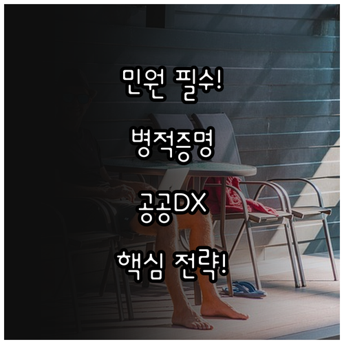 공공 행정의 디지털 혁신 병적증명서 ..