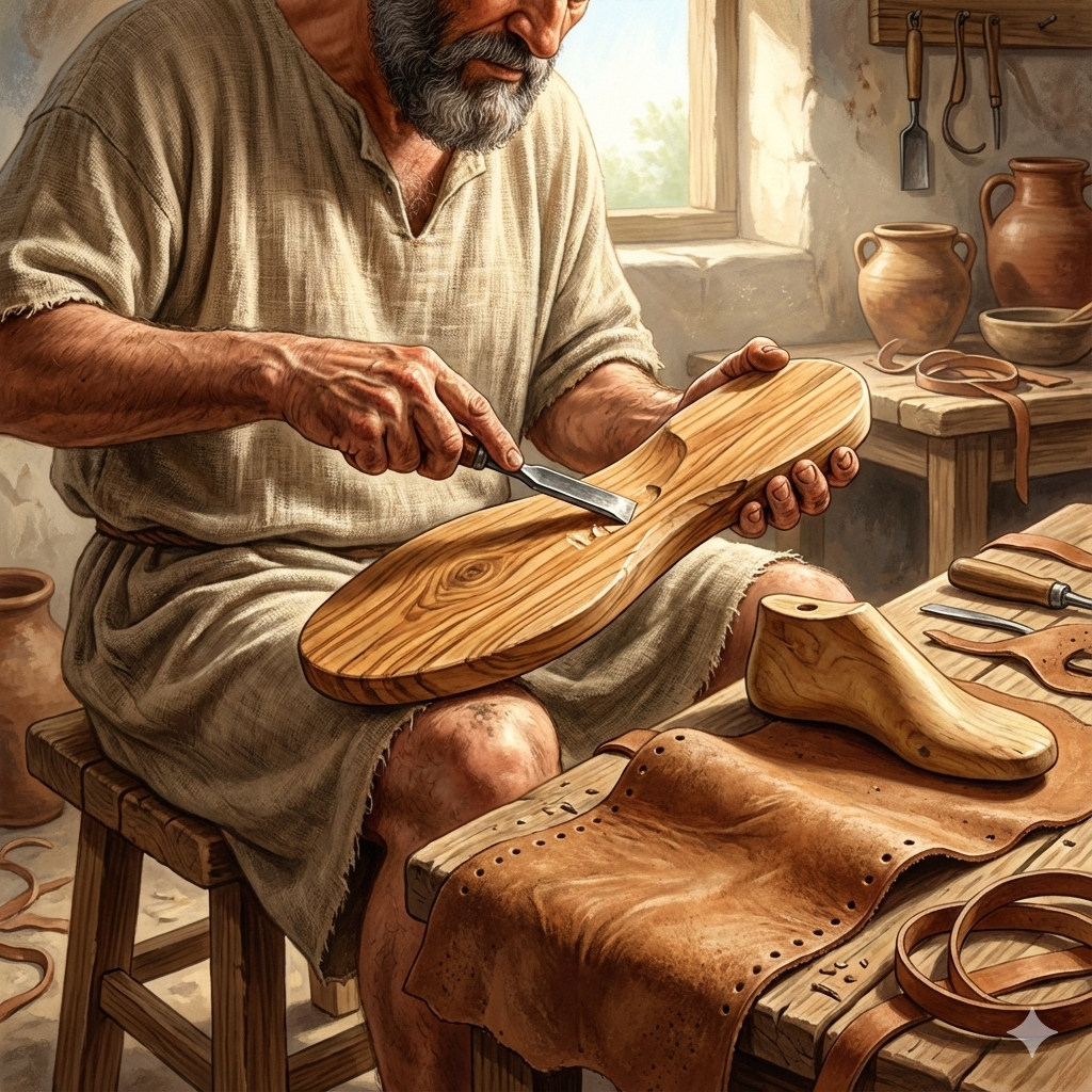 '샌들(Sandal)': 나무 판자(Sandalon) 한 장에서 시작된 인류 최초의 신발