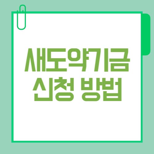 2025 새도약기금 신청 방법｜채무 소각 기준·빚탕감 조건 한눈에
