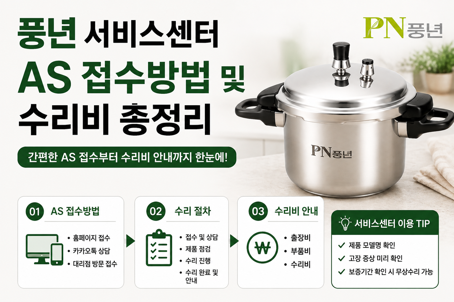 풍년 서비스센터 전화번호|AS 접수방법 및 수리비 총정리