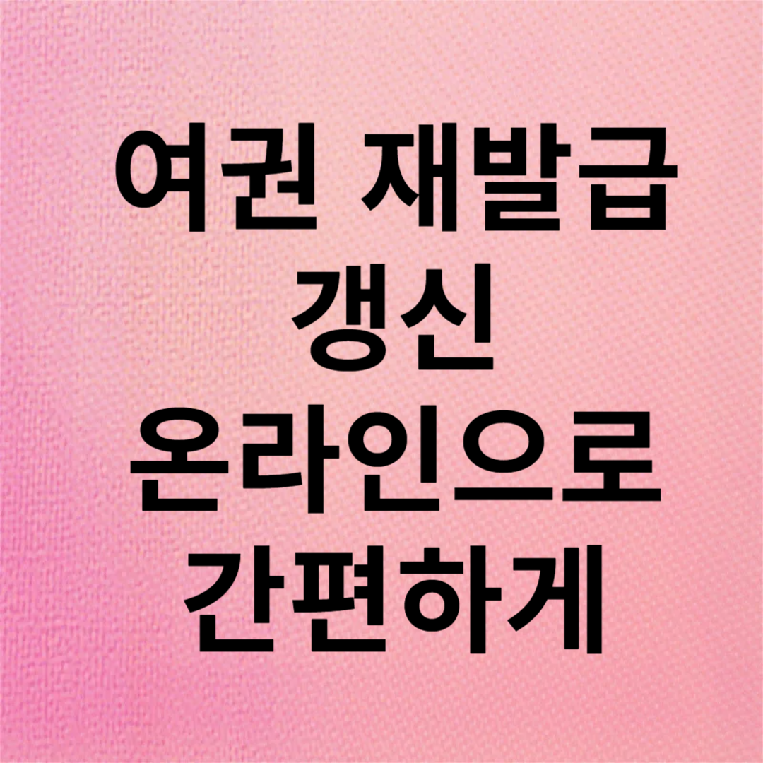 2024 최신 여권 재발급 신청 온라인방법 준비물