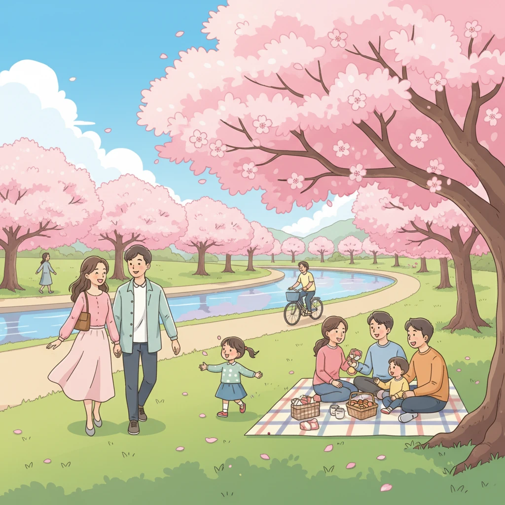 대전 갑천변 벚꽃 개화 시기와 주차장..